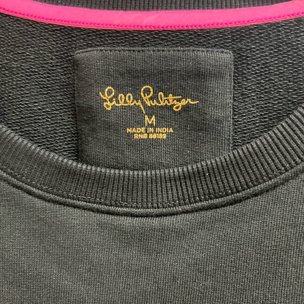 Lilly Pulitzer Black Beach Comber Dress - Picture 2 of 4
